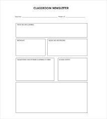 8 Classroom Newsletter Templates Free Sample Example Format