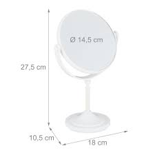 white makeup mirror with 2x