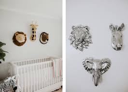 adding animal decor to the nursery in a