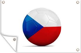Voorspel deze en andere tsjechië voetbal wedstrijden en win echt geld. Bol Com Vlag Van Tsjechie Op Een Voetbal Tuinposter 120x80 Cm Tuindoek Buitencanvas