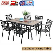 patio dining set of 7 outdoor furniture