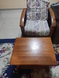 wooden sofa with table furniture