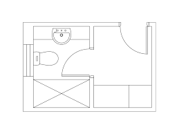 Floor Plan Of A Wc Shower Vanity And