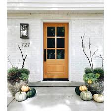 Krosswood Doors 36 In X 80 In 3 4 6 Lite With Beveled Glass Black Stain Right Hand Douglas Fir Prehung Front Door