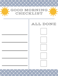 59 Actual Kids Morning Routine Template