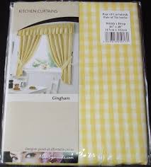gingham check kitchen curtains free