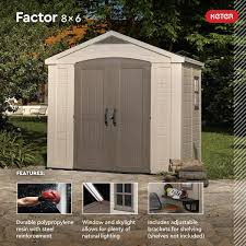 durable resin plastic storage shed