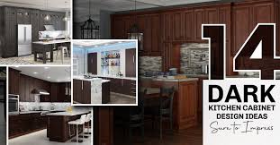 14 dark kitchen cabinet design ideas