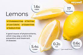 lemon nutrition facts and health benefits