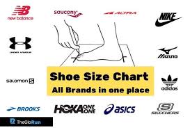 shoe size chart top running shoes