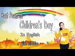 best poem on children s day for kids