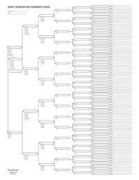 Pedigree Chart 8 Generations 256 Names By Easygenie Single Sheet