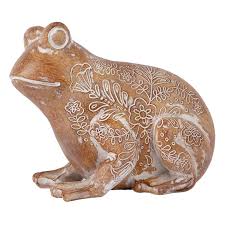 Honeybloom Rustic Frog Garden Statue 7