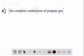 Complete Combustion Of Propane Gas
