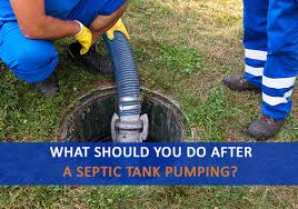 a septic tank pumping