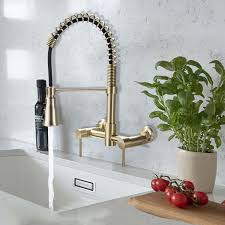black gold rotary kitchen faucet