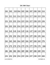 2 Free Printable Number Charts Counting Chart To 300 Www