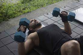 5 dumbbell chest exercises without a