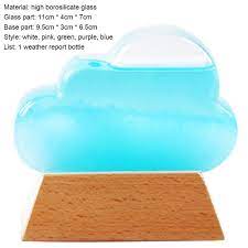 Figurines en verre, gouttelette en forme de nuage, tempête, prévision  météo, baromètre, décoration de la maison | AliExpress
