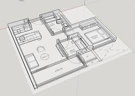mini floor plan free 3d model 3d