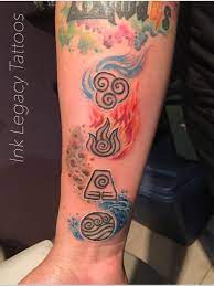 Avatar element symbols!! From the Last Airbender series!! Still needs a few  details, but it's pretty much do… | Avatar tattoo, Elements tattoo, Four elements  tattoo