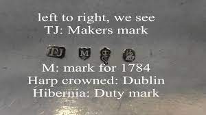 antique irish silver maker s marks