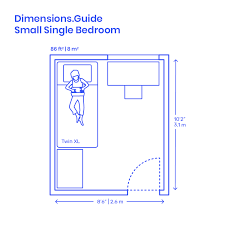 Minimum bedroom size in feet. Small Single Bedroom Layouts Dimensions Drawings Dimensions Com