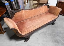 duncan phyfe style gany eagle sofa
