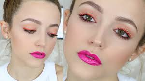 hot pink orange affordable makeup