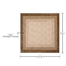 safavieh impressions im821c beige brown rug 6 square
