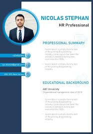 Free word cv templates, résumé templates and careers advice. Minimalist Resume Template Design For Hr Professionals Powerpoint Design Template Sample Presentation Ppt Presentation Background Images