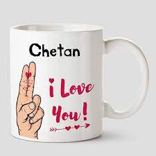 Chetan Name Ceramic White Coffee Mug ...