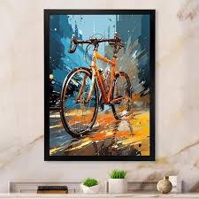 Bicycle Framed Canvas Print