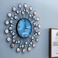 beach shell modern big wall clock