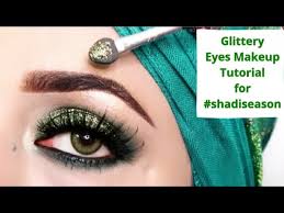 quick glittery eyes makeup tutorial