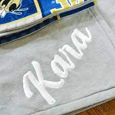 how to sew letters on fabric the