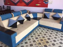 l shaped modern corner fabric sofa set