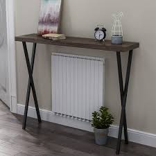 narrow console table with solid wood