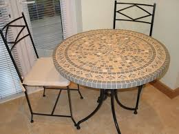 Circular Mosaic Table Mosaic And