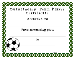 Soccer Certificate Templates Blank K5 Worksheets Sports