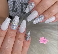 3,169 acrylic nail designs tips products are offered for sale by suppliers on alibaba.com, of which artificial fingernails. 40 Impressive White Coffin Nail Designs You Ll Flip For In 2020 For Creative Juice