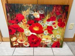 Large Bold Red Poppy Flower Field