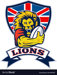british lions rugby royalty free vector