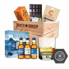 personalised talisker whisky gift set