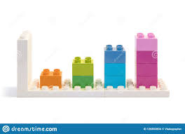 Four Bars Brick Chart Stock Photo Image Of Cube