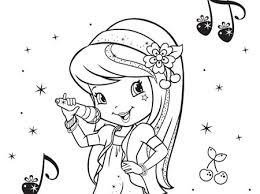 Free printable snow berries pdf coloring page. Strawberry Shortcake And Cherry Jam Coloring Pages