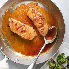 honey garlic black cod with broccoli