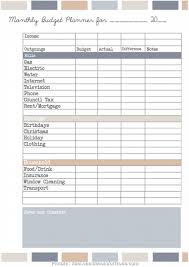 036 Excel Spreadsheet Budget Planner Free Or Cute Monthly