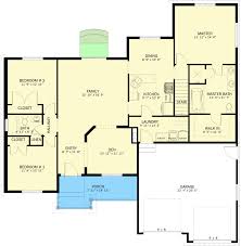 One Story 1700 Square Foot House Plan