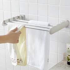 qoo10 bathroom punch free towel rack